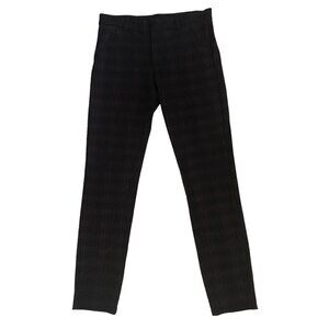 KUT From the Kloth Plaid Career Dress Pants Slacks Soft Stretch Purple & Black 8